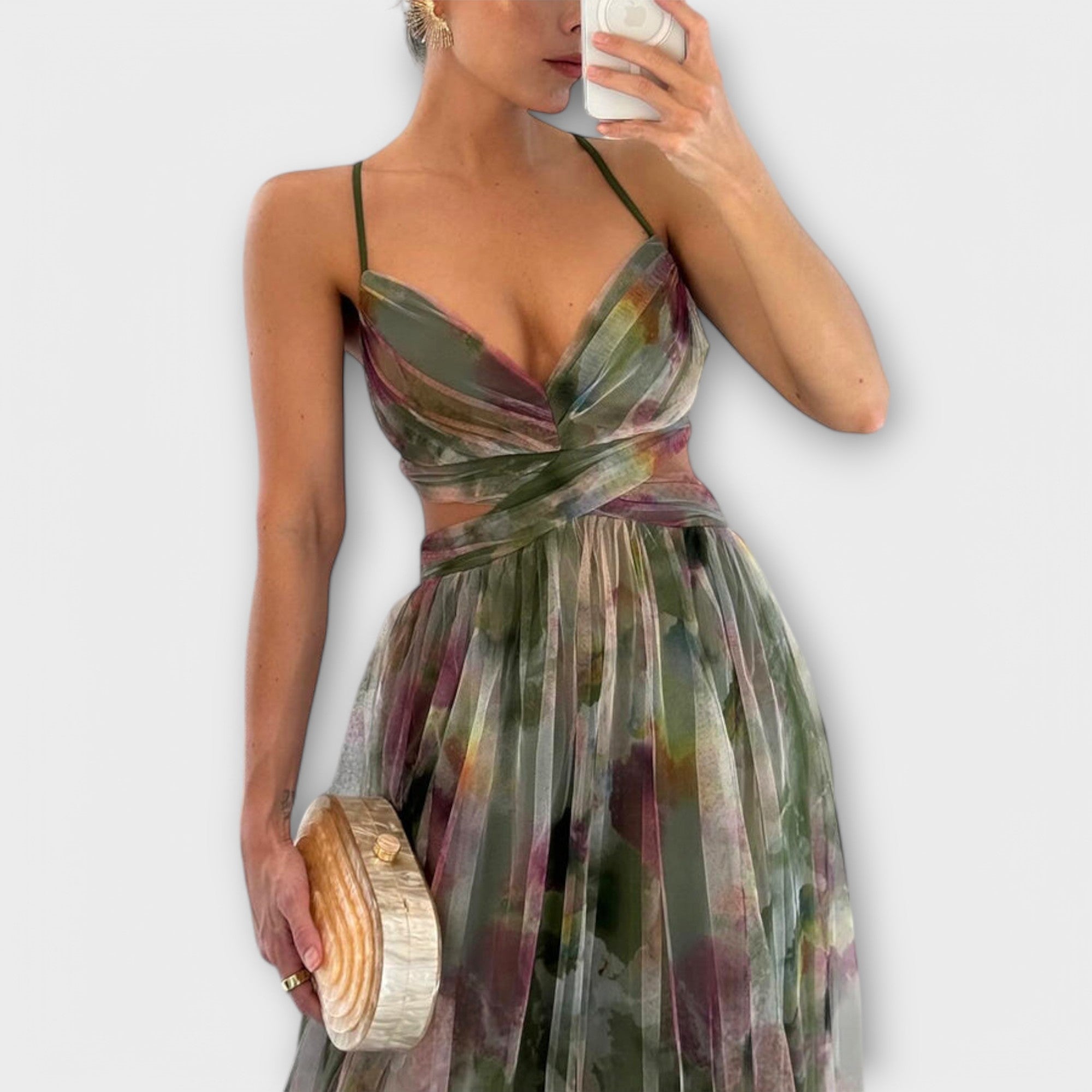 Alma – Abito Maxi Plissettato