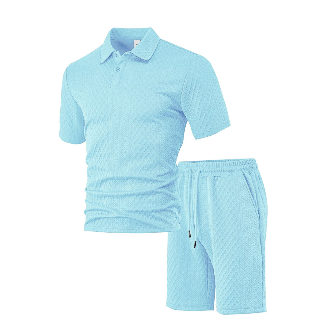 Álex – Jacquard Piké & Shorts Set