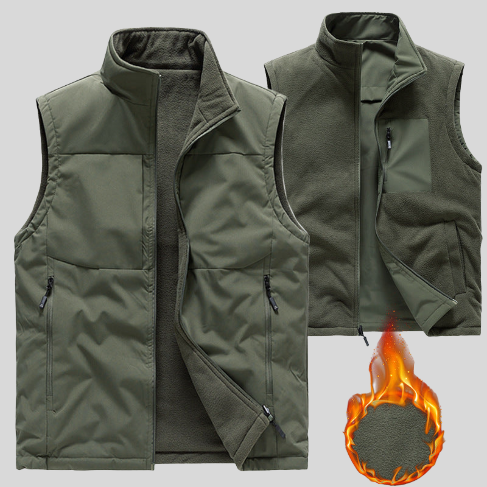 Jaxen - Double-Sided Fleece Vest