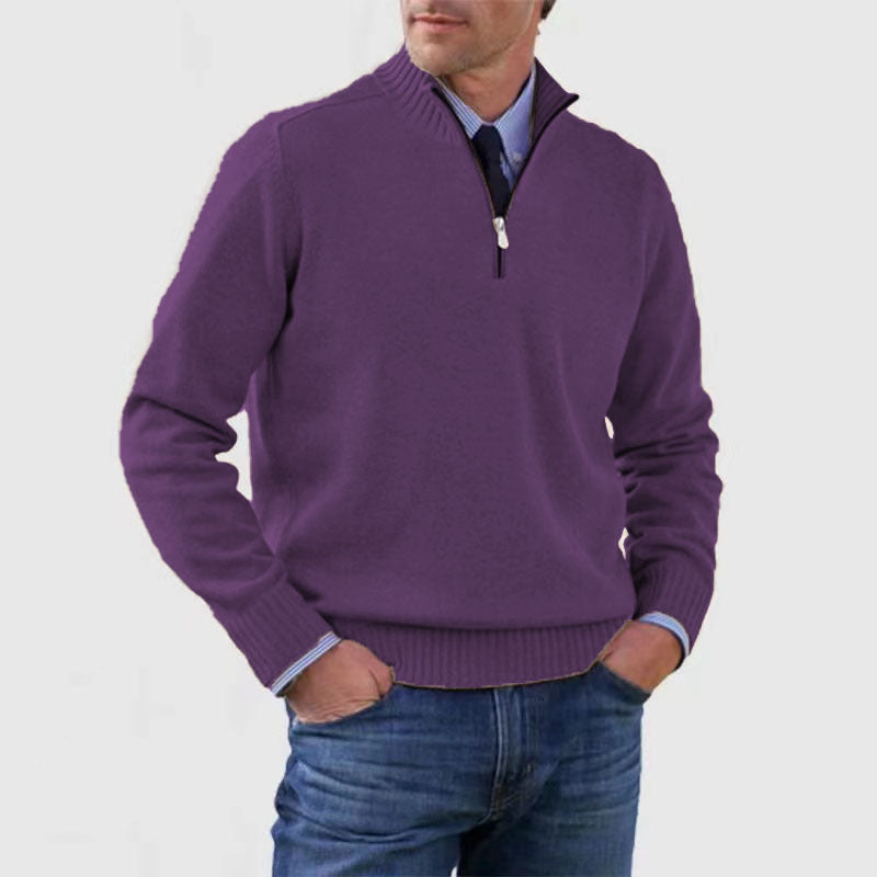 Alden - Stand Collar Sweater