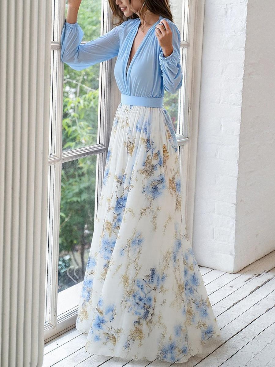 Elena – Maxi dress with vibrant floral print