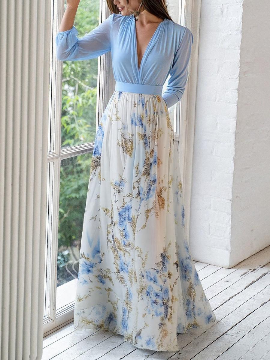 Elena – Maxi dress with vibrant floral print