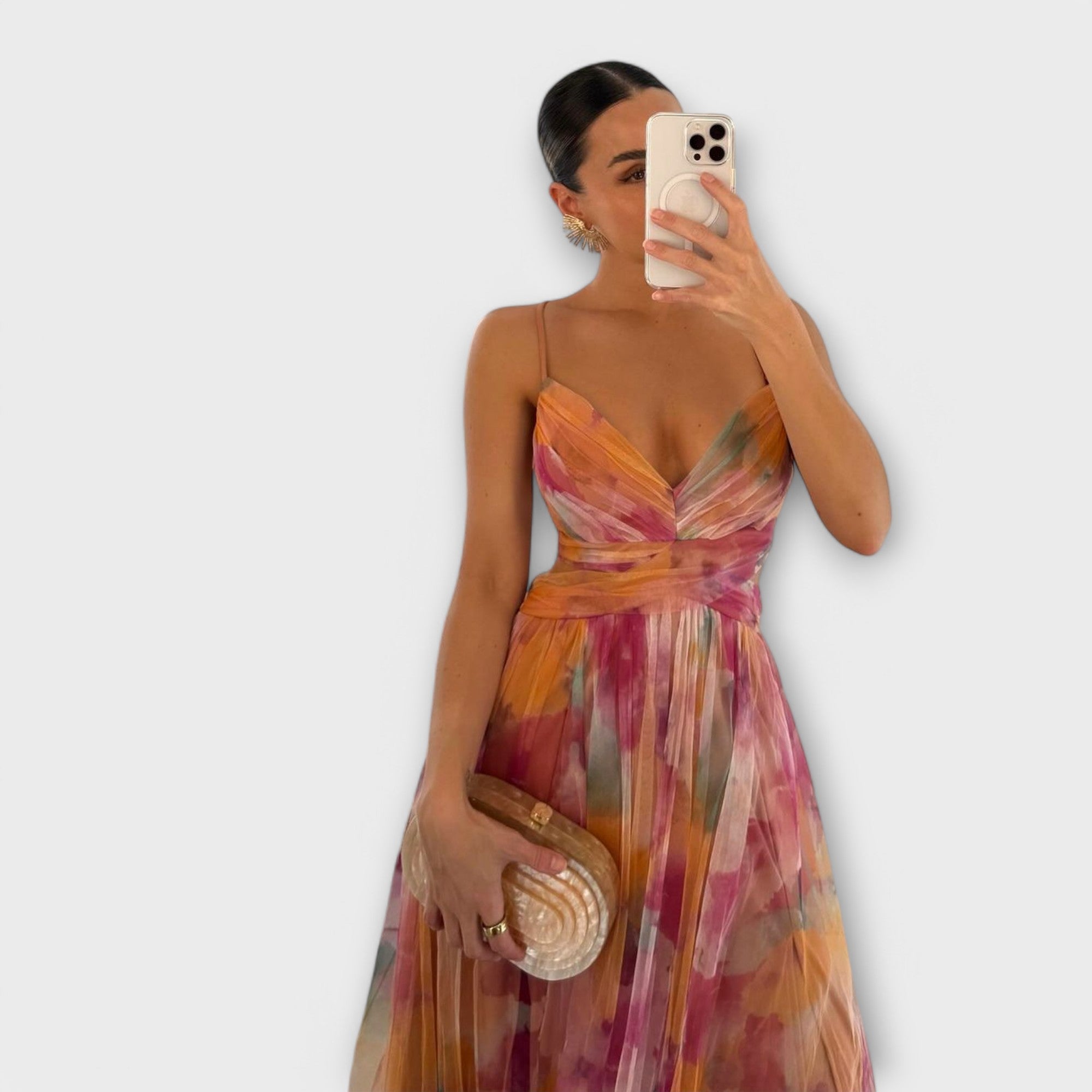 Alma – Abito Maxi Plissettato