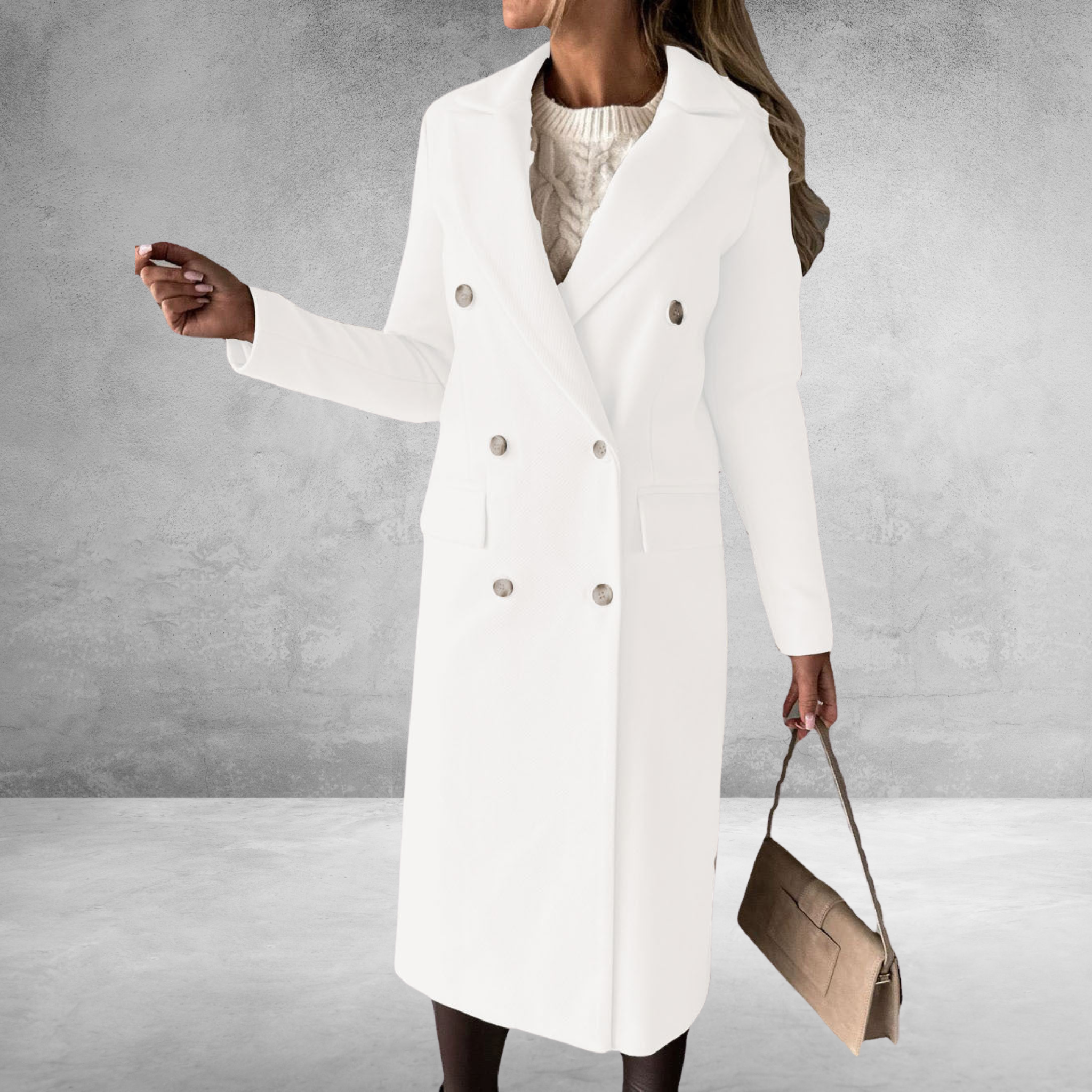 Laurel - Double Breasted Lapel Coat