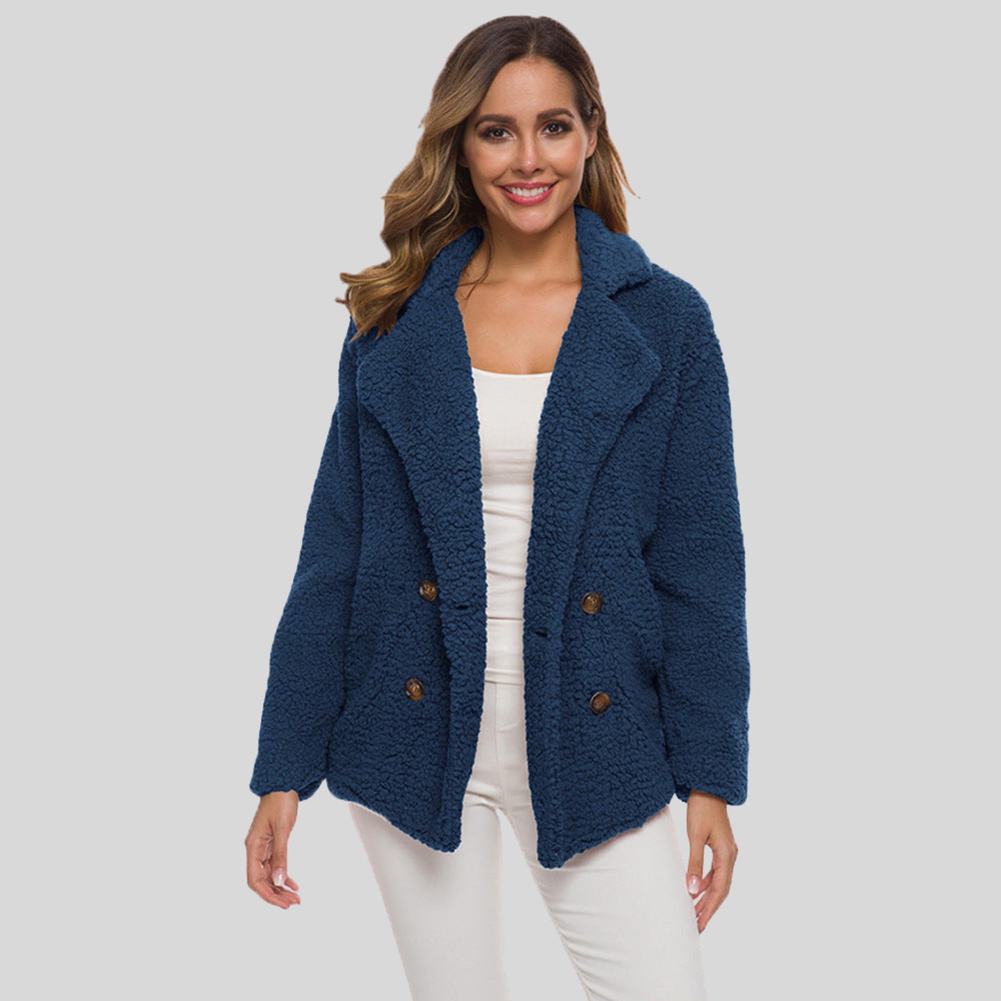 Mandy - Thick Fleece Sweater Coat