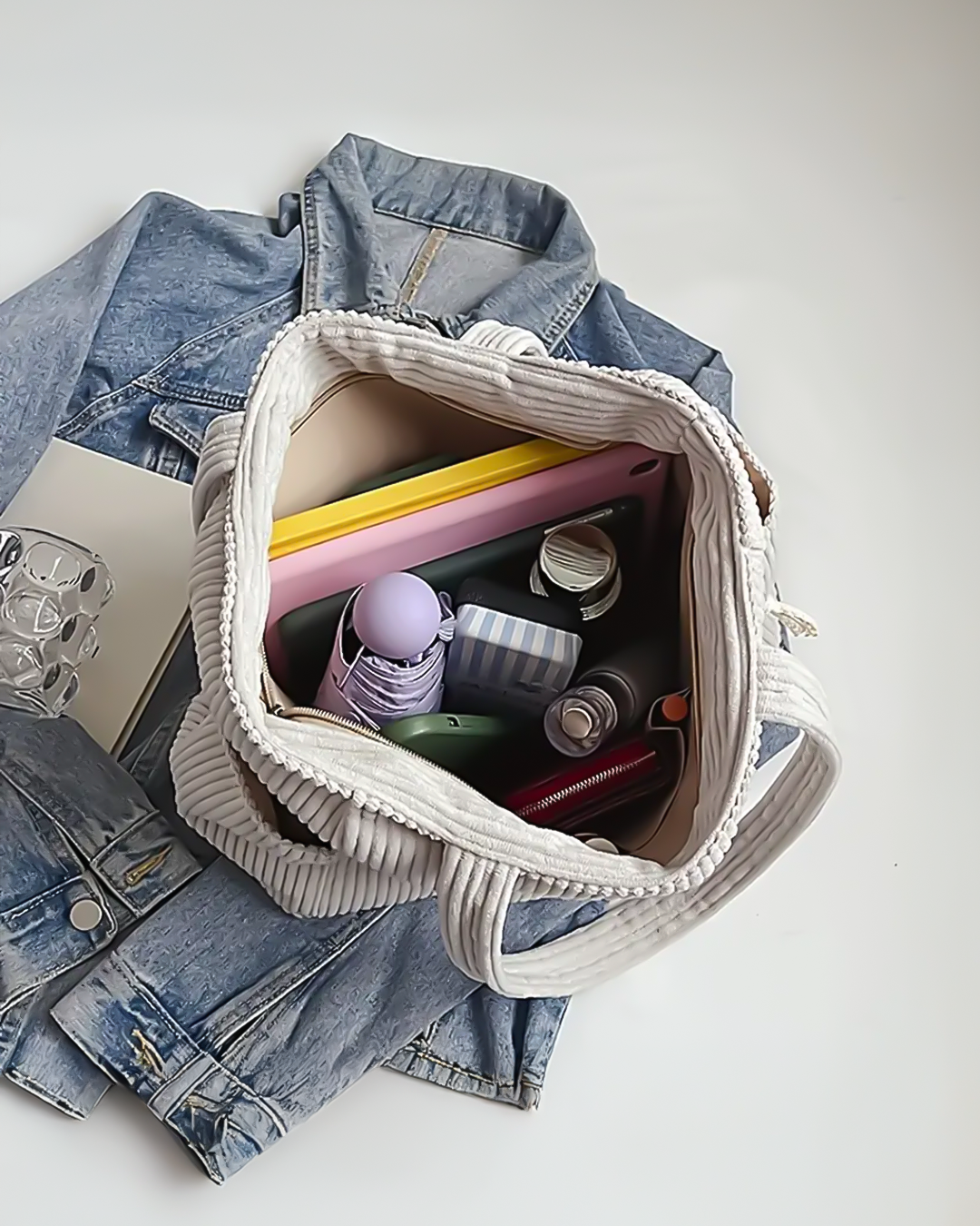 Nayara – Ribbed Tote Bag