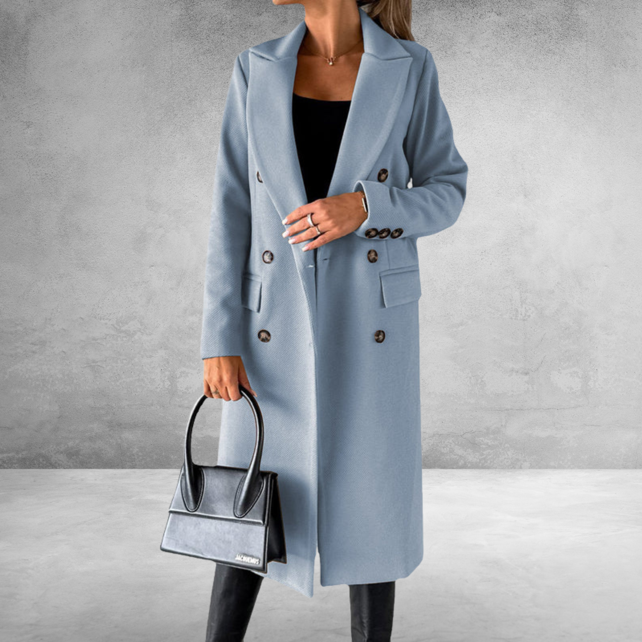 Laurel - Double Breasted Lapel Coat