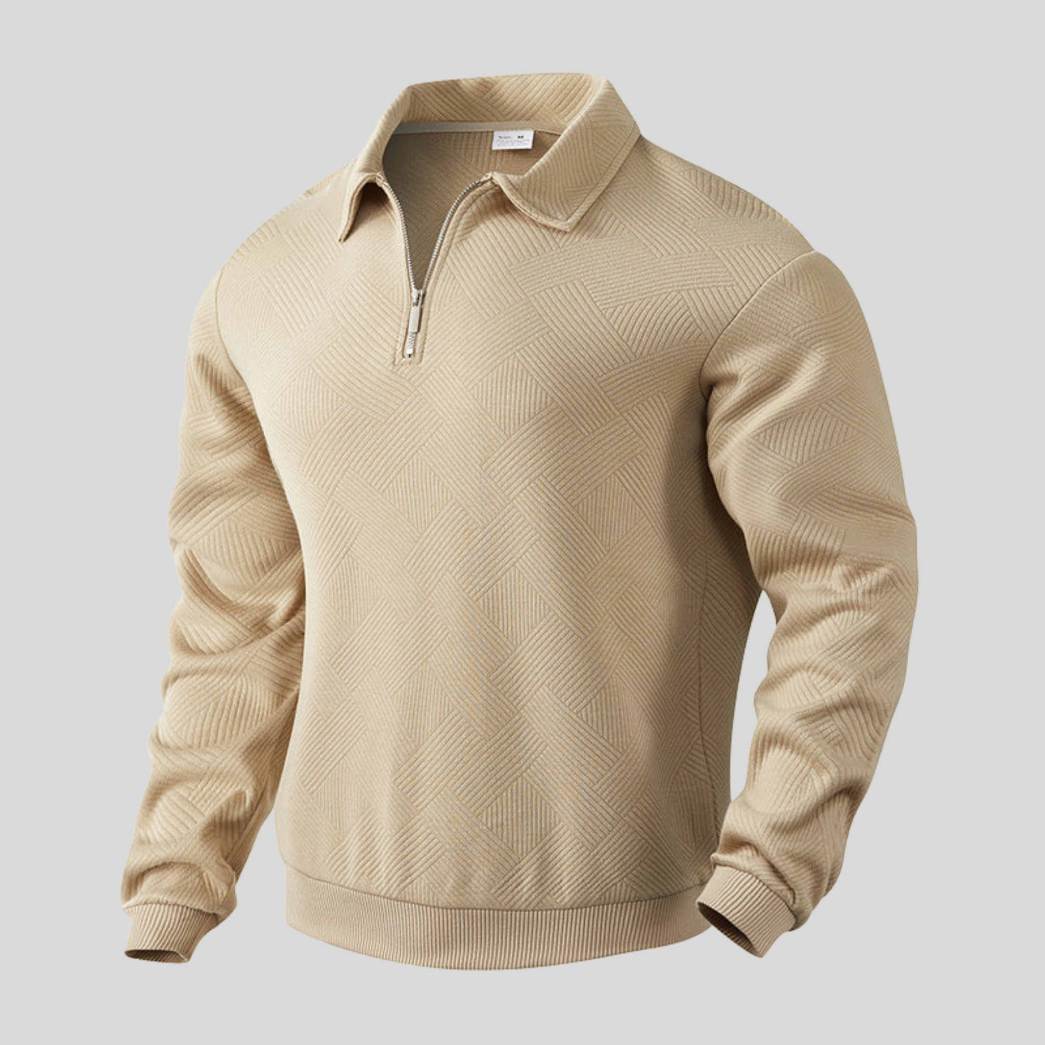 Nikolas - Jacquard Half-Zip Sweatshirt