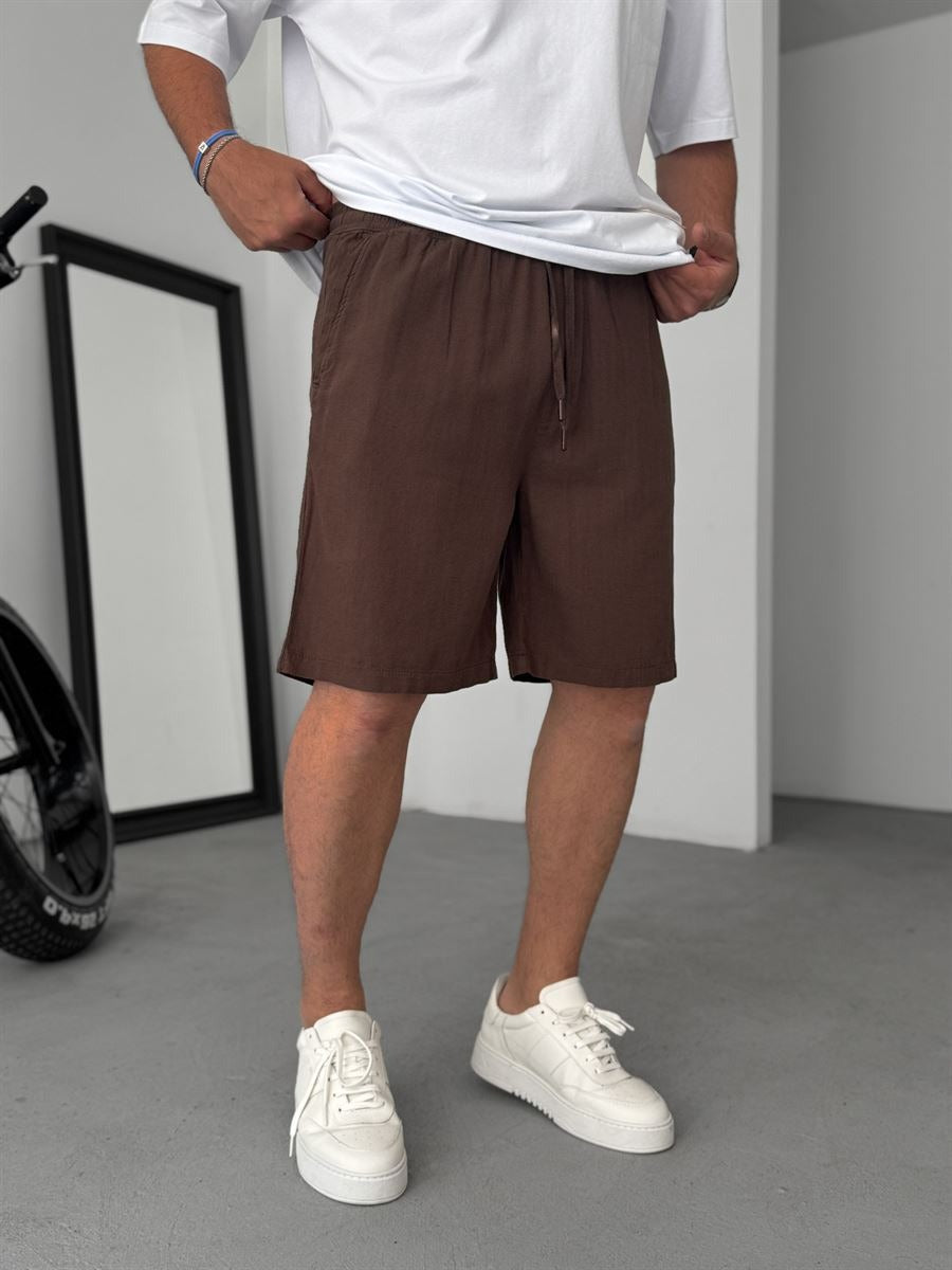 Leo – Pantaloncini in cotone con coulisse