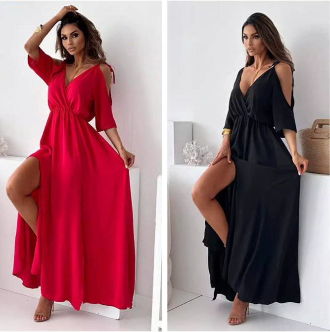 Noor - Side Split Dress