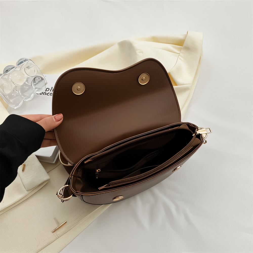 Xyline – Halbmond-Crossbody-Tasche mit Gurtband