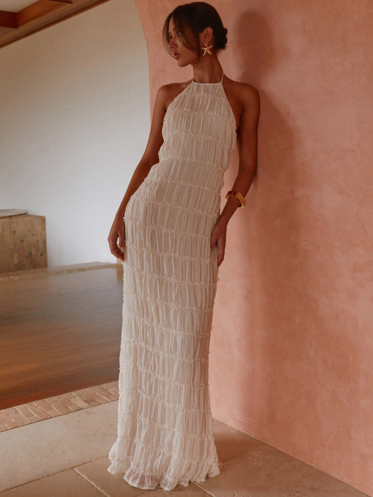 Daria – Airy Halter Maxi Dress