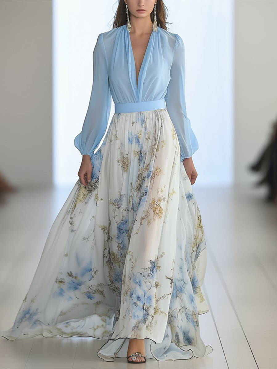 Elena – Maxi dress with vibrant floral print