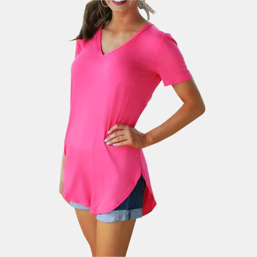 Anita – Loose Short Sleeve Blouse