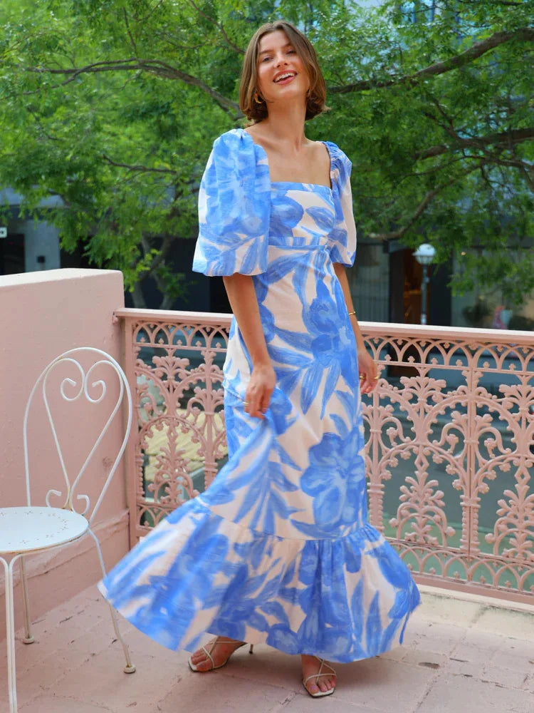 Isabella – Bohemian Dress with Print