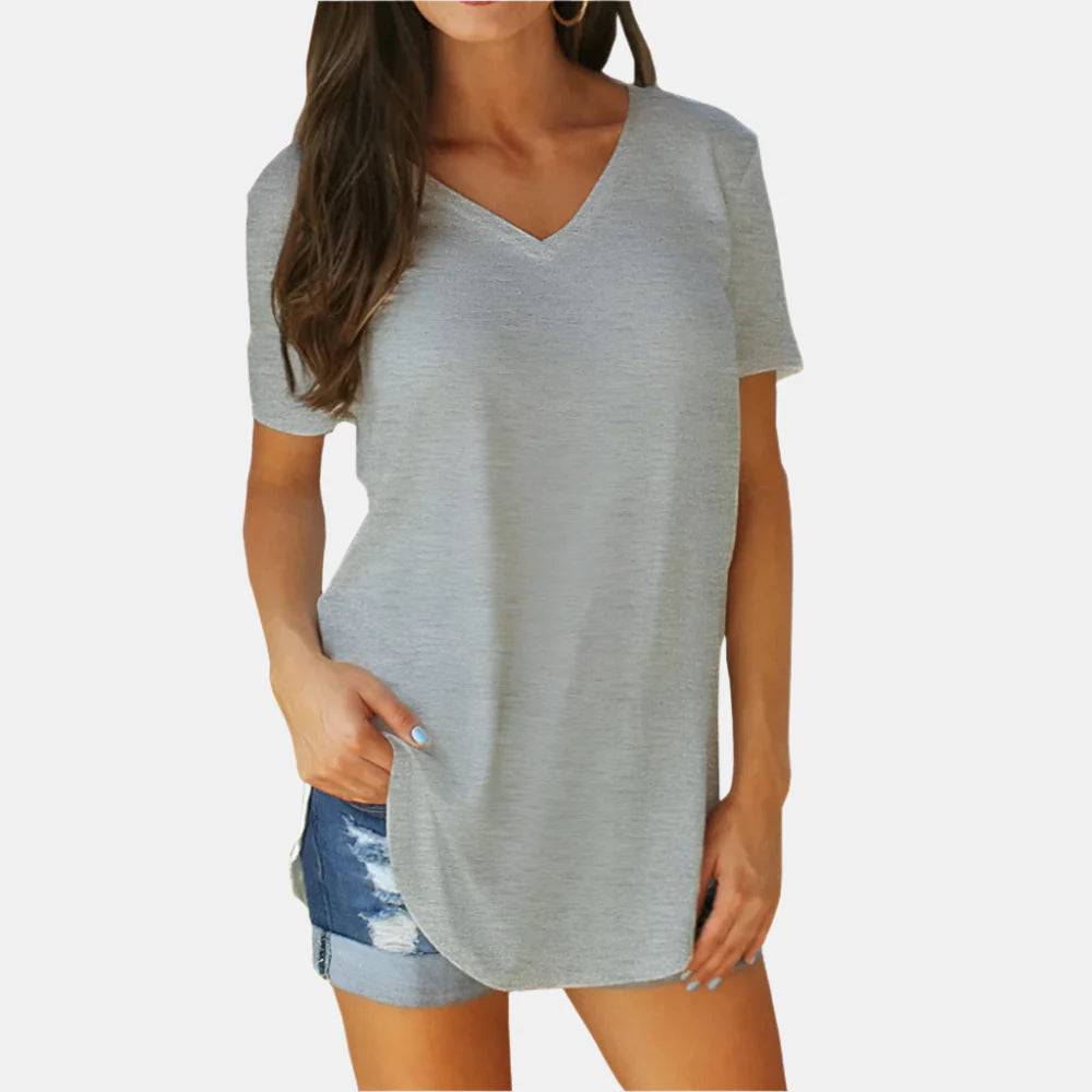 Anita – Loose Short Sleeve Blouse
