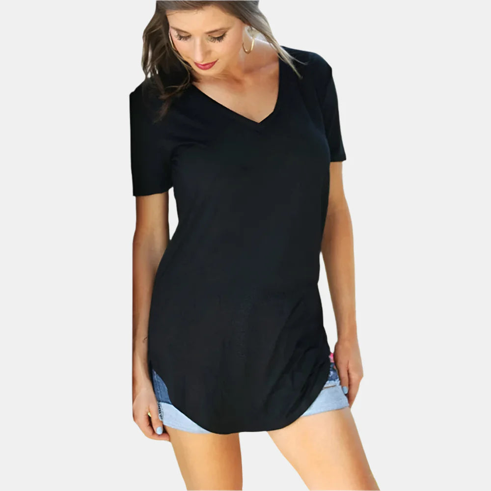 Anita – Loose Short Sleeve Blouse