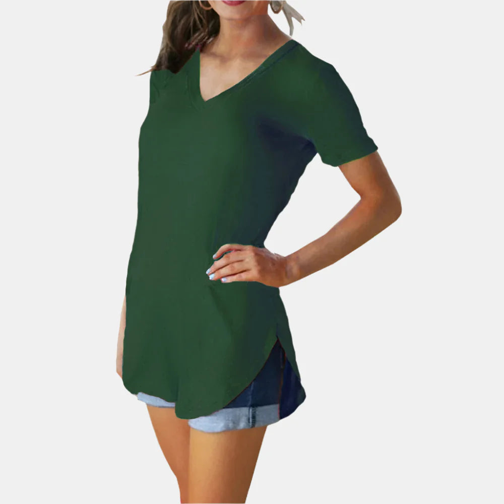 Anita – Loose Short Sleeve Blouse