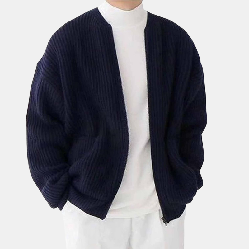 León – Cardigan Casual in Maglia