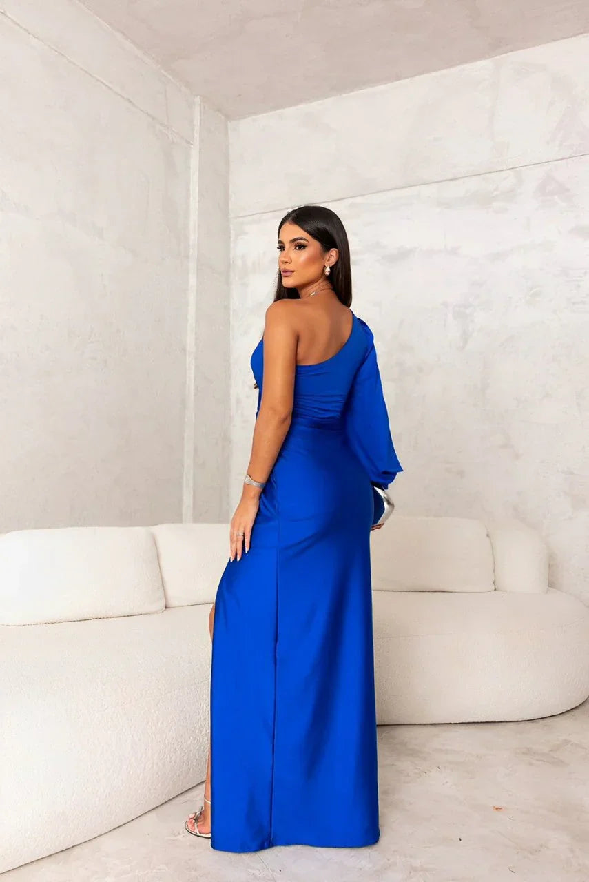 Sofía – One-Shoulder Satin Dress