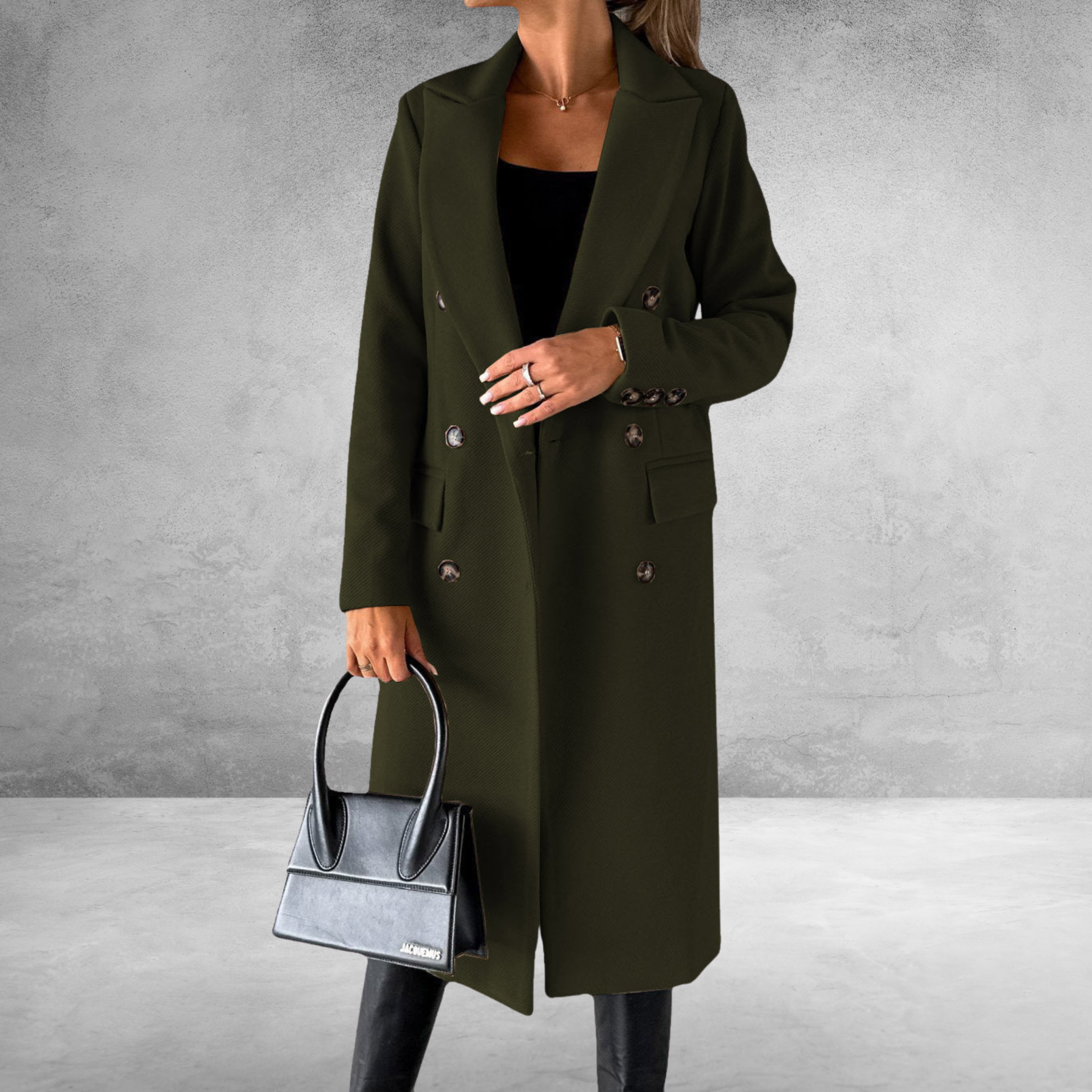 Laurel - Double Breasted Lapel Coat
