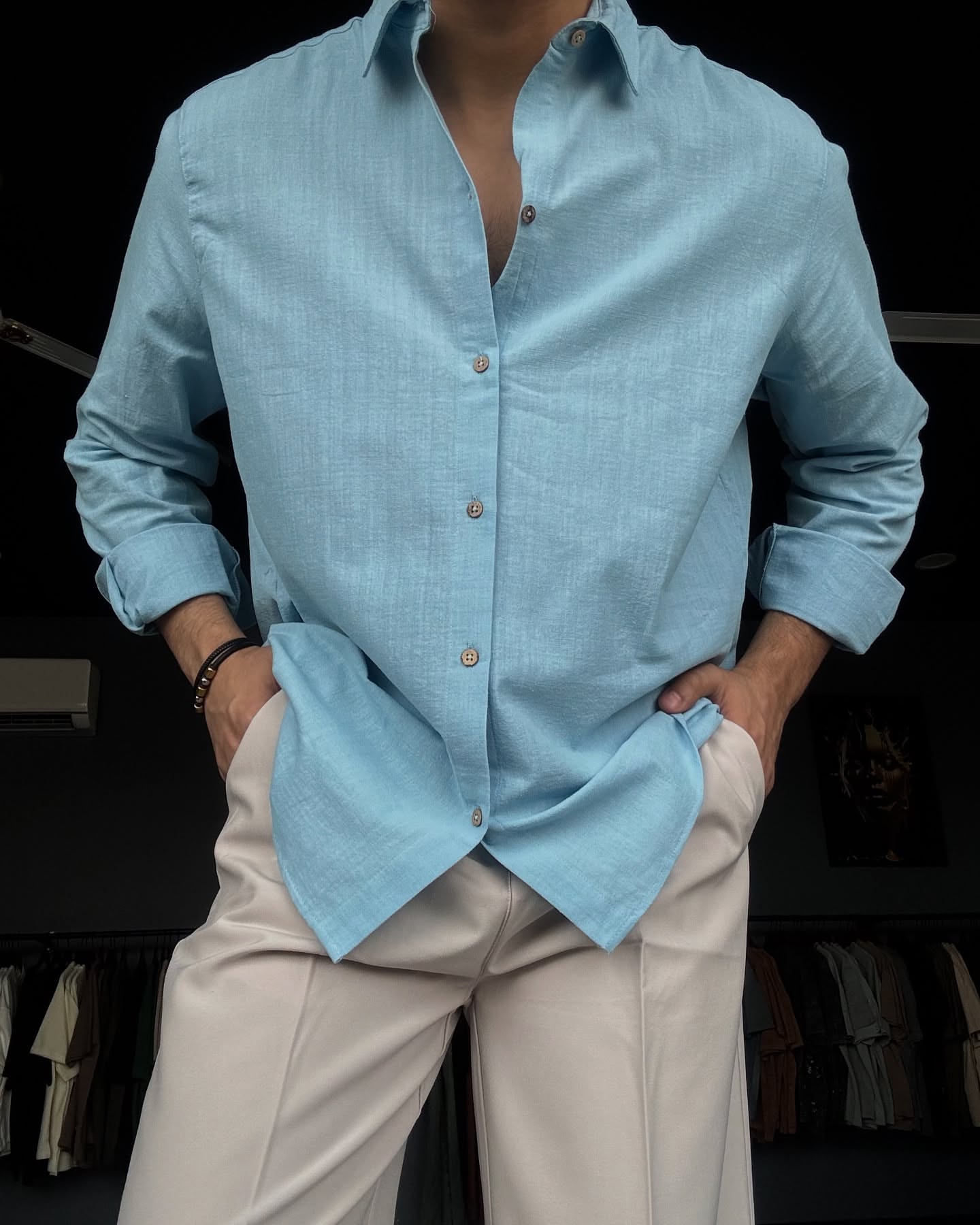 Nicolás – Premium Cotton-Linen Shirt
