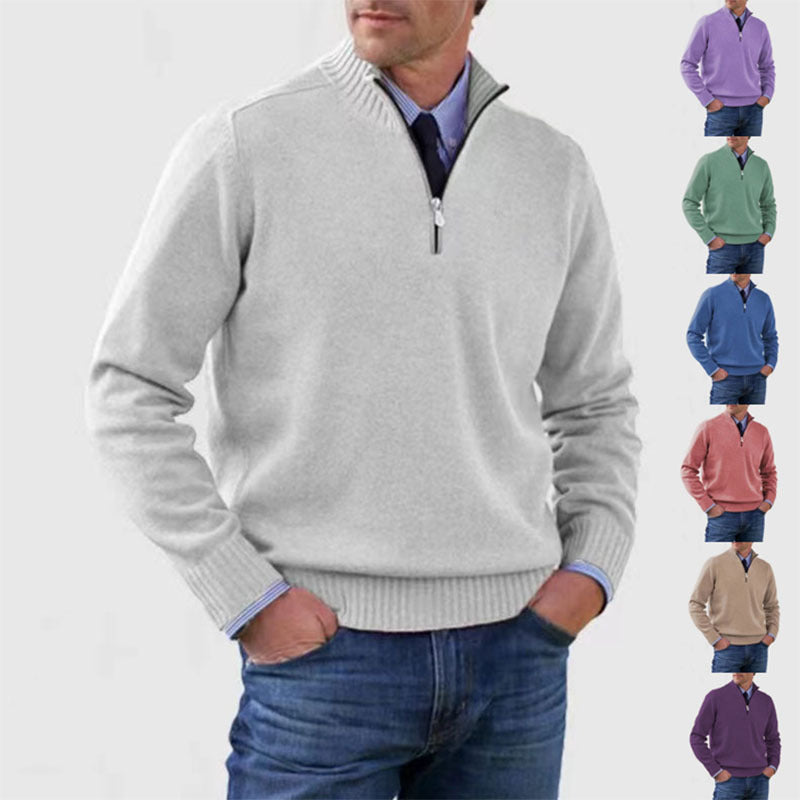 Alden - Stand Collar Sweater