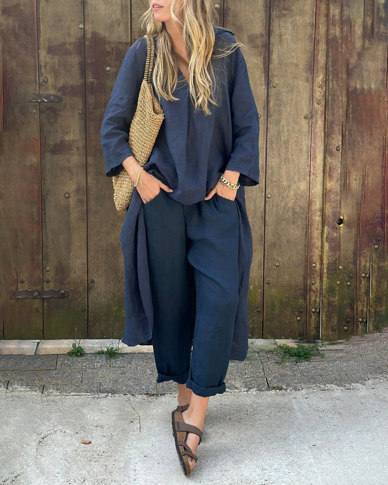 Valeria – Linen Two-Piece Set