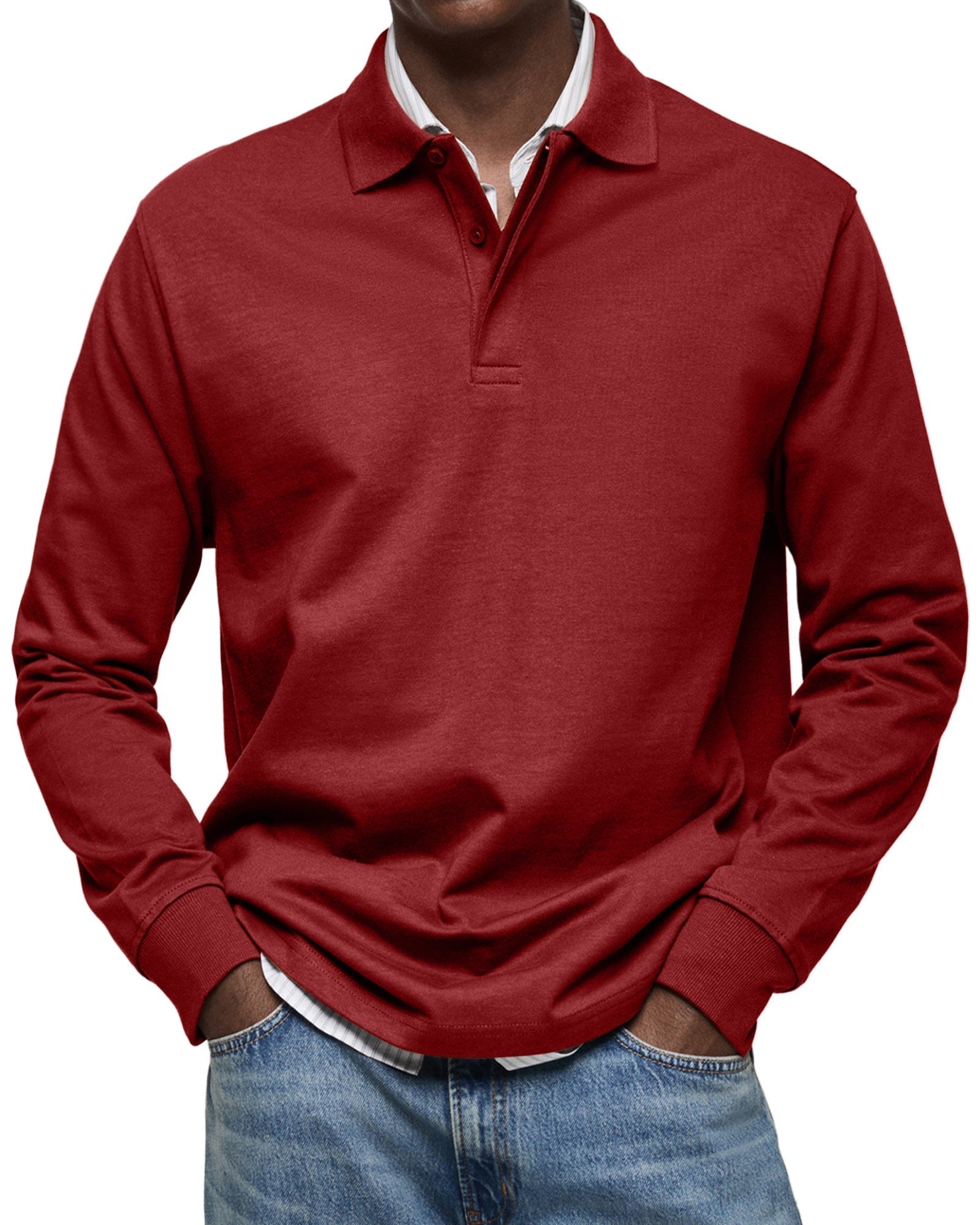 Javier – Long-Sleeve Polo Shirt