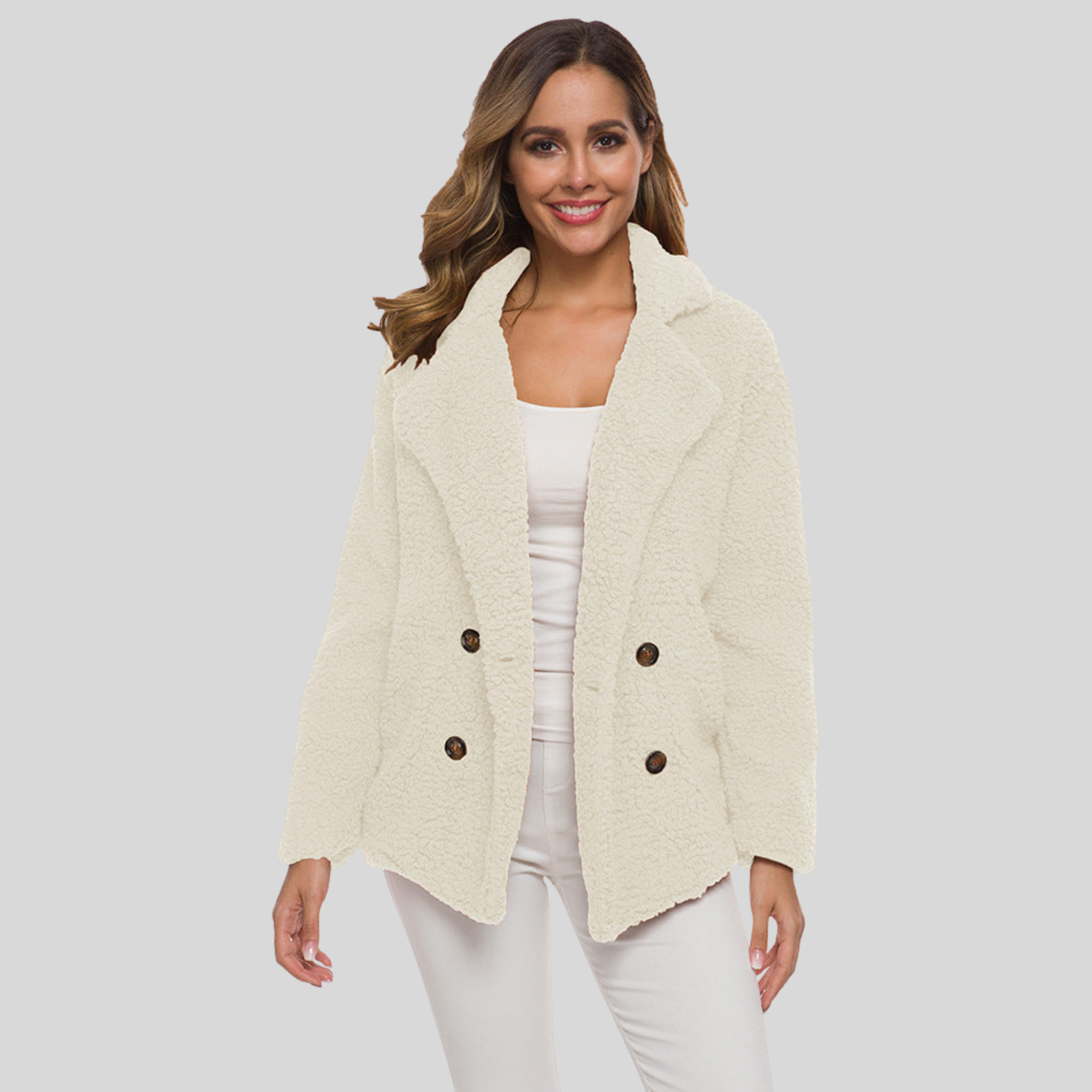 Mandy - Thick Fleece Sweater Coat