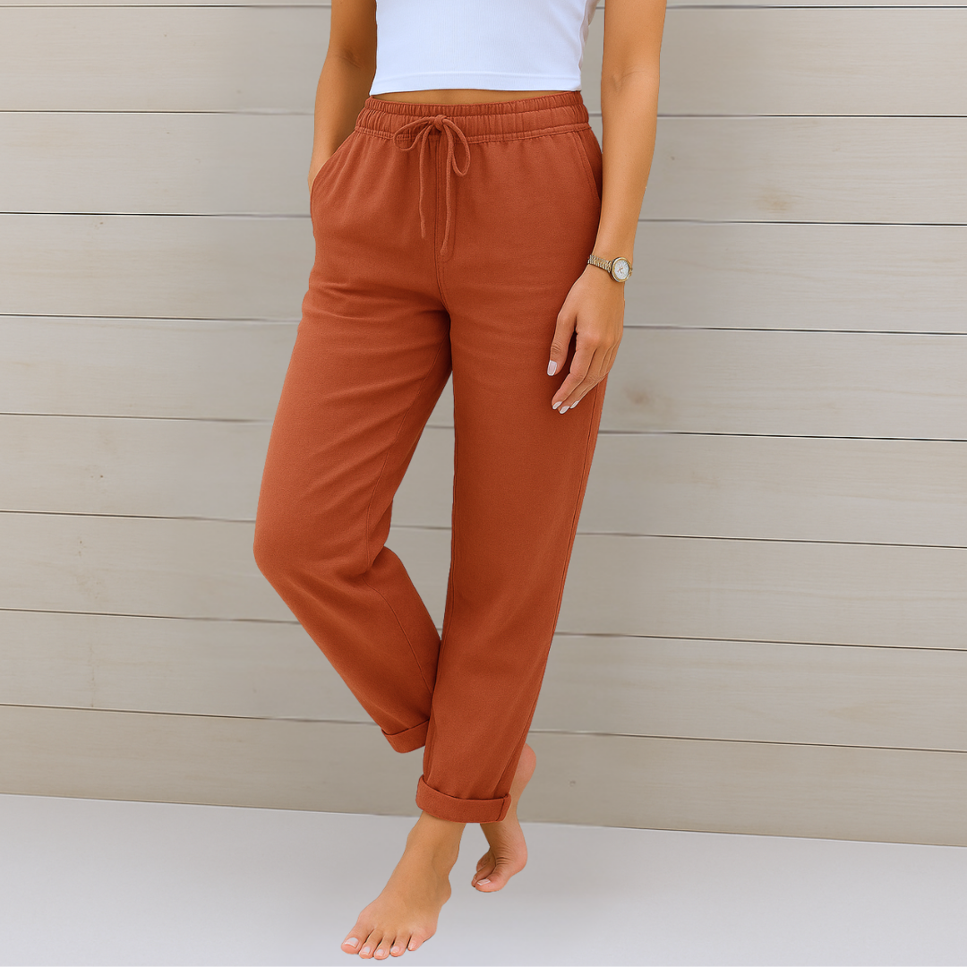 Clara – Pantaloni Premium in Lino