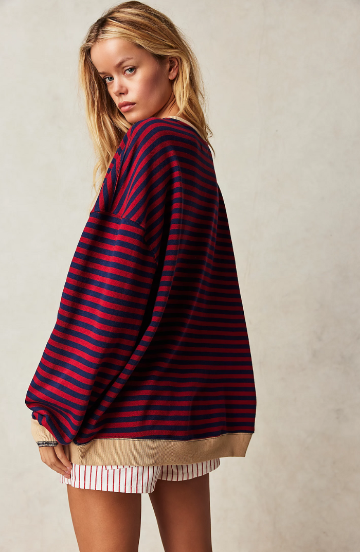 MANA™ – Striped Oversized Sweater 🍂✨