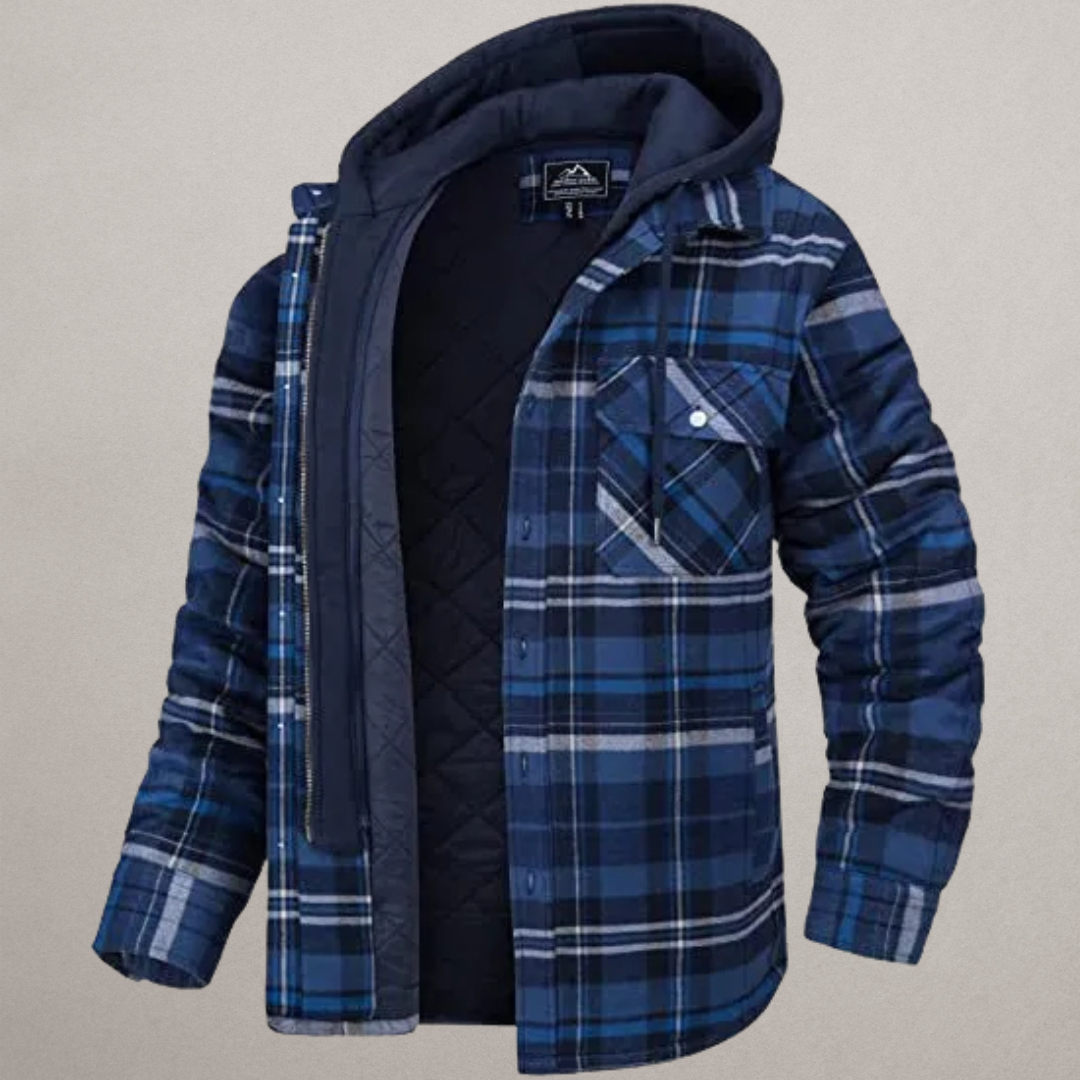 Oliver - Plaid Hooded Coat