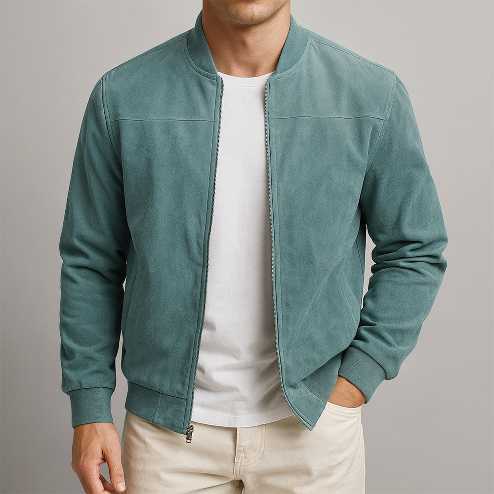 Mateo – Suede Bomber Jacket