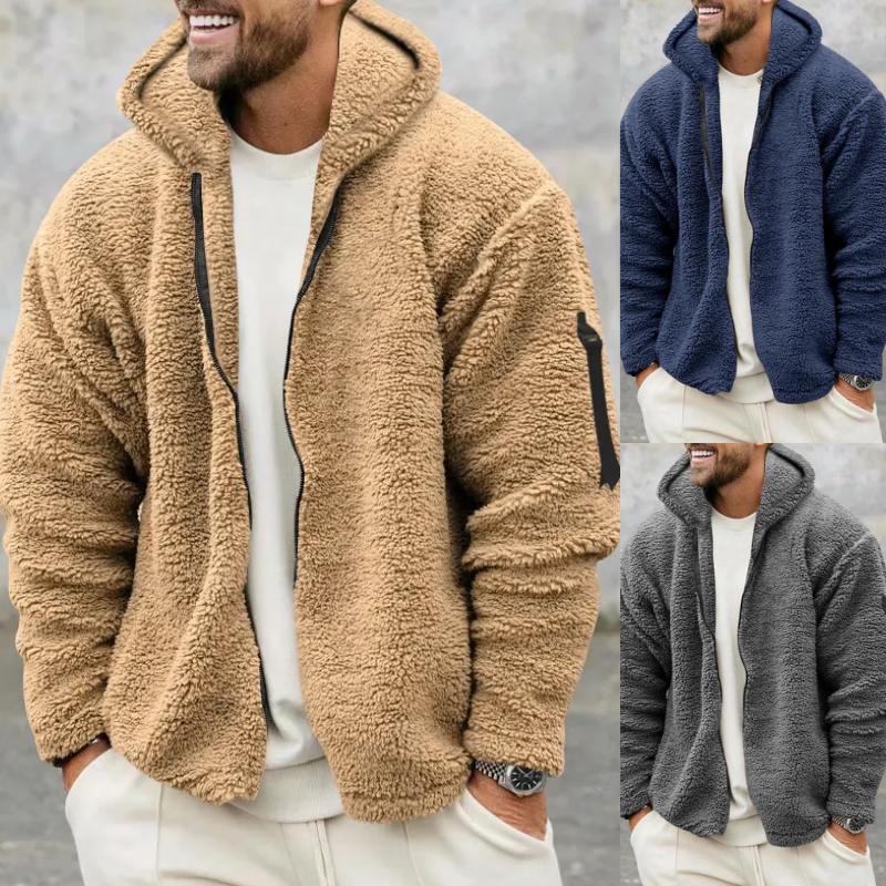 Adriel - Plush Hooded Jacket