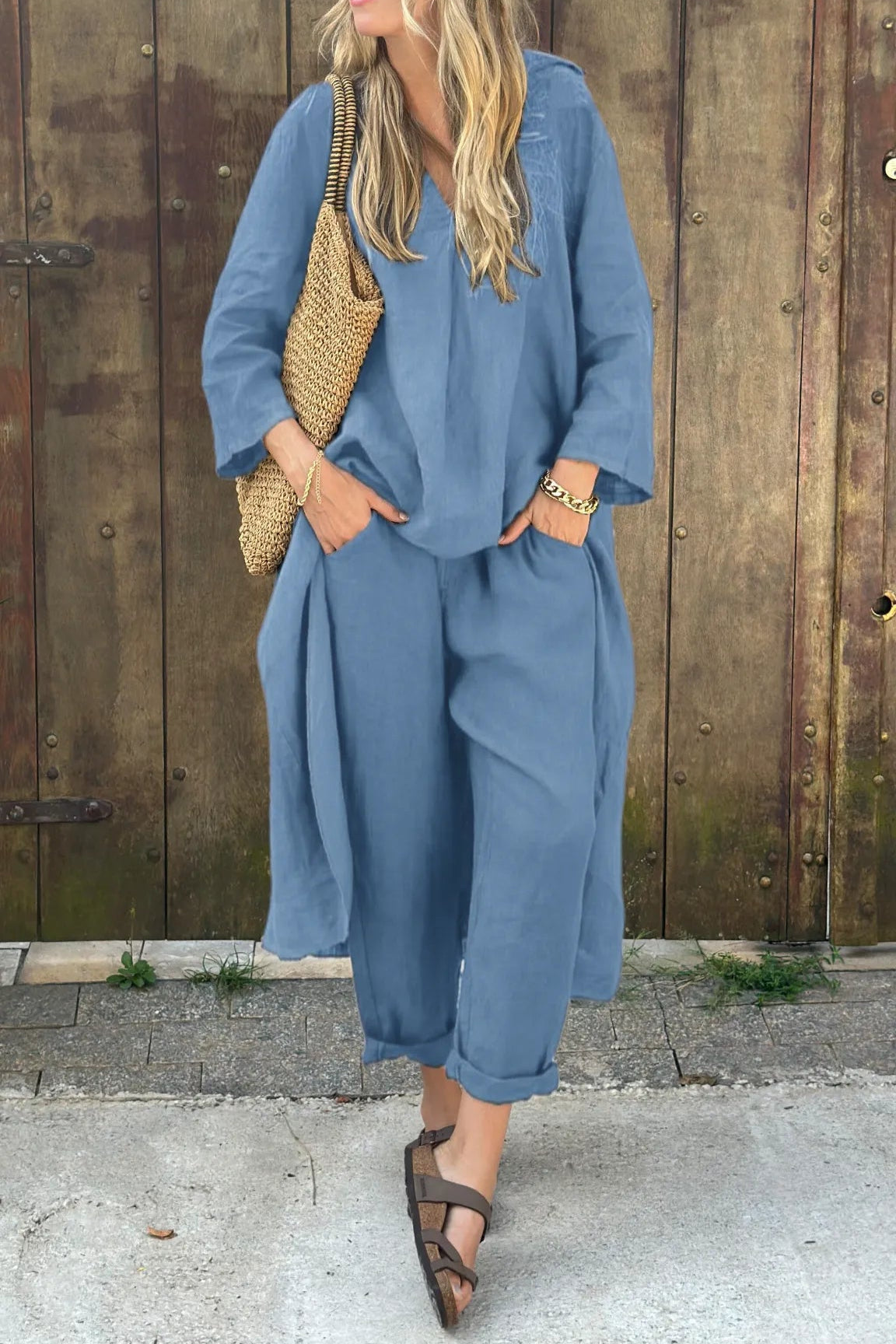 Valeria – Linen Two-Piece Set