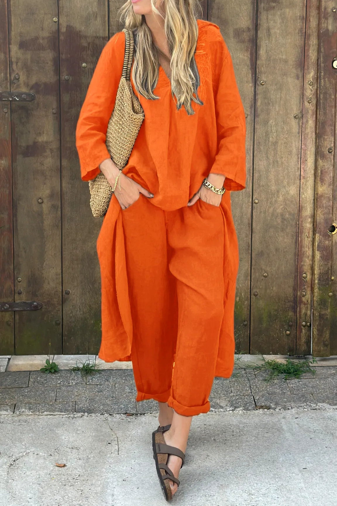 Valeria – Linen Two-Piece Set