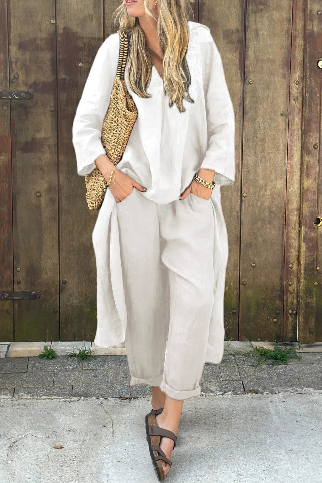 Valeria – Linen Two-Piece Set