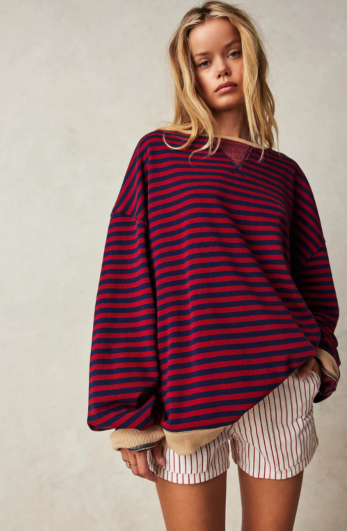 MANA™ – Striped Oversized Sweater 🍂✨