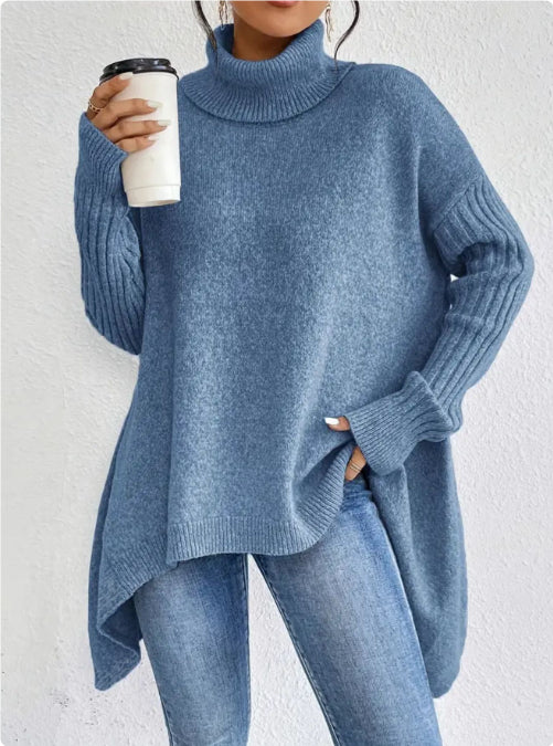 Sophie - Irregular Turtleneck Sweater