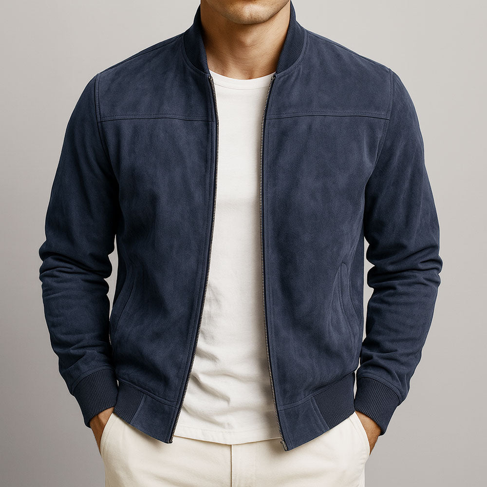 Mateo – Suede Bomber Jacket