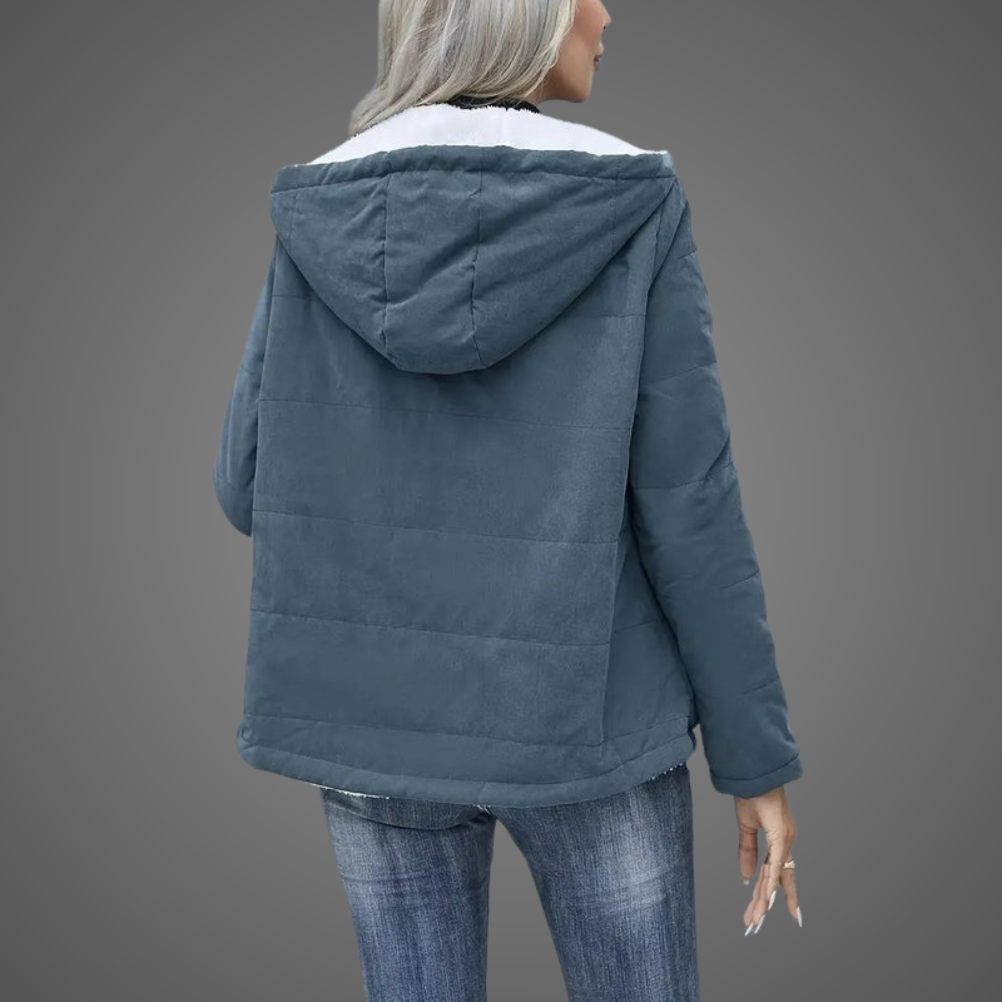 Grace - Fleece-Lined Hooded Coat