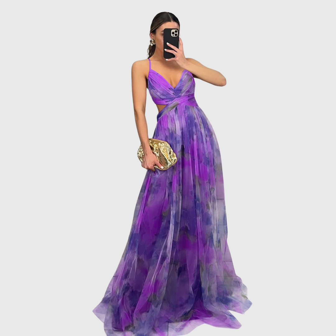 Alma – Abito Maxi Plissettato