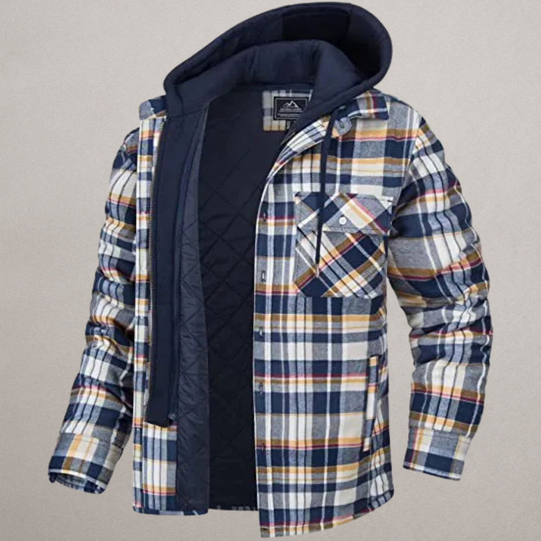 Oliver - Plaid Hooded Coat