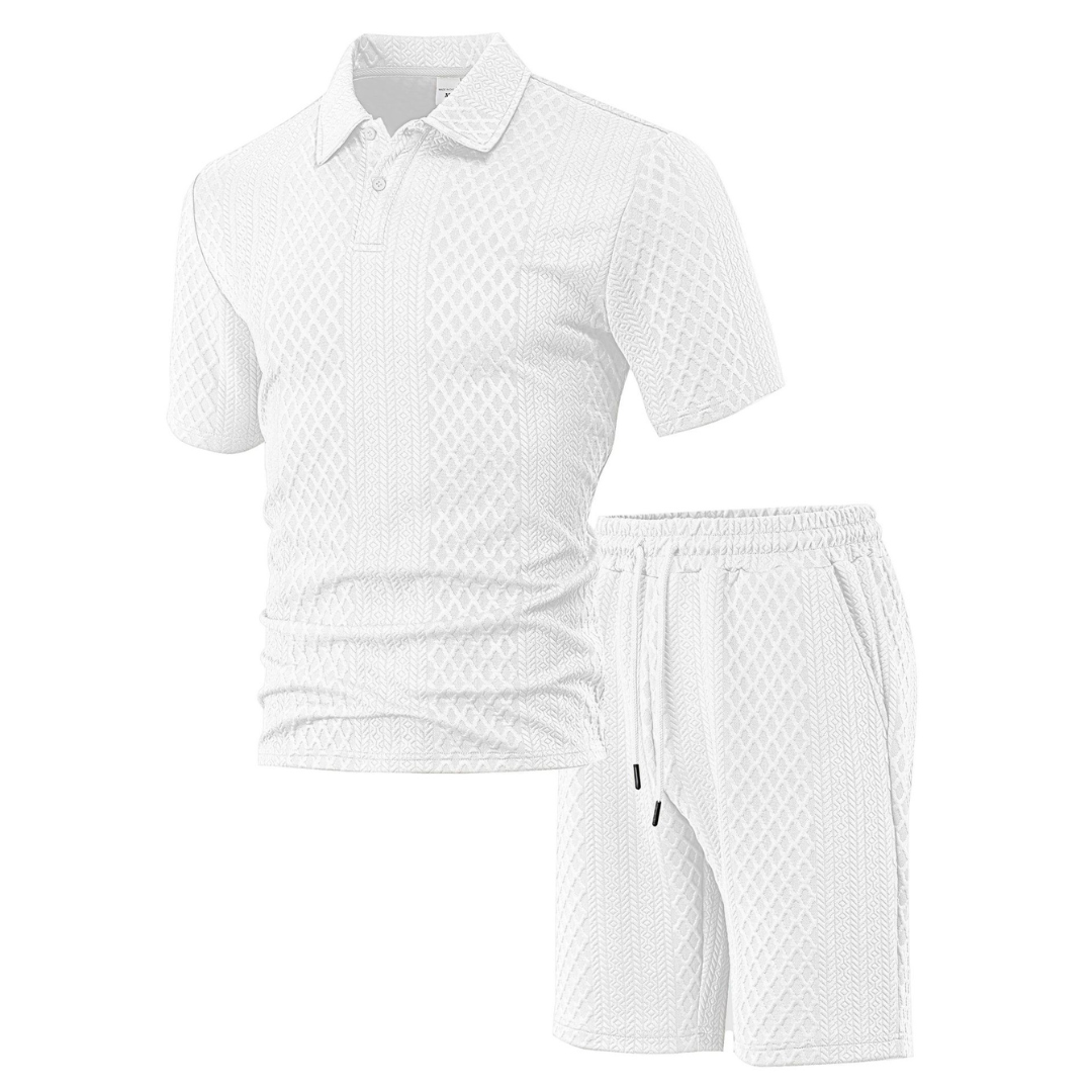 Álex – Jacquard Piké & Shorts Set