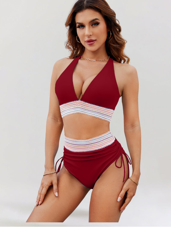 Lidia – Set Bikini a Vita Alta con Controllo Pancia
