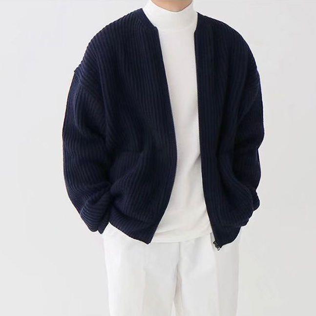 Arthur - Knitted Zip-up Cardigan