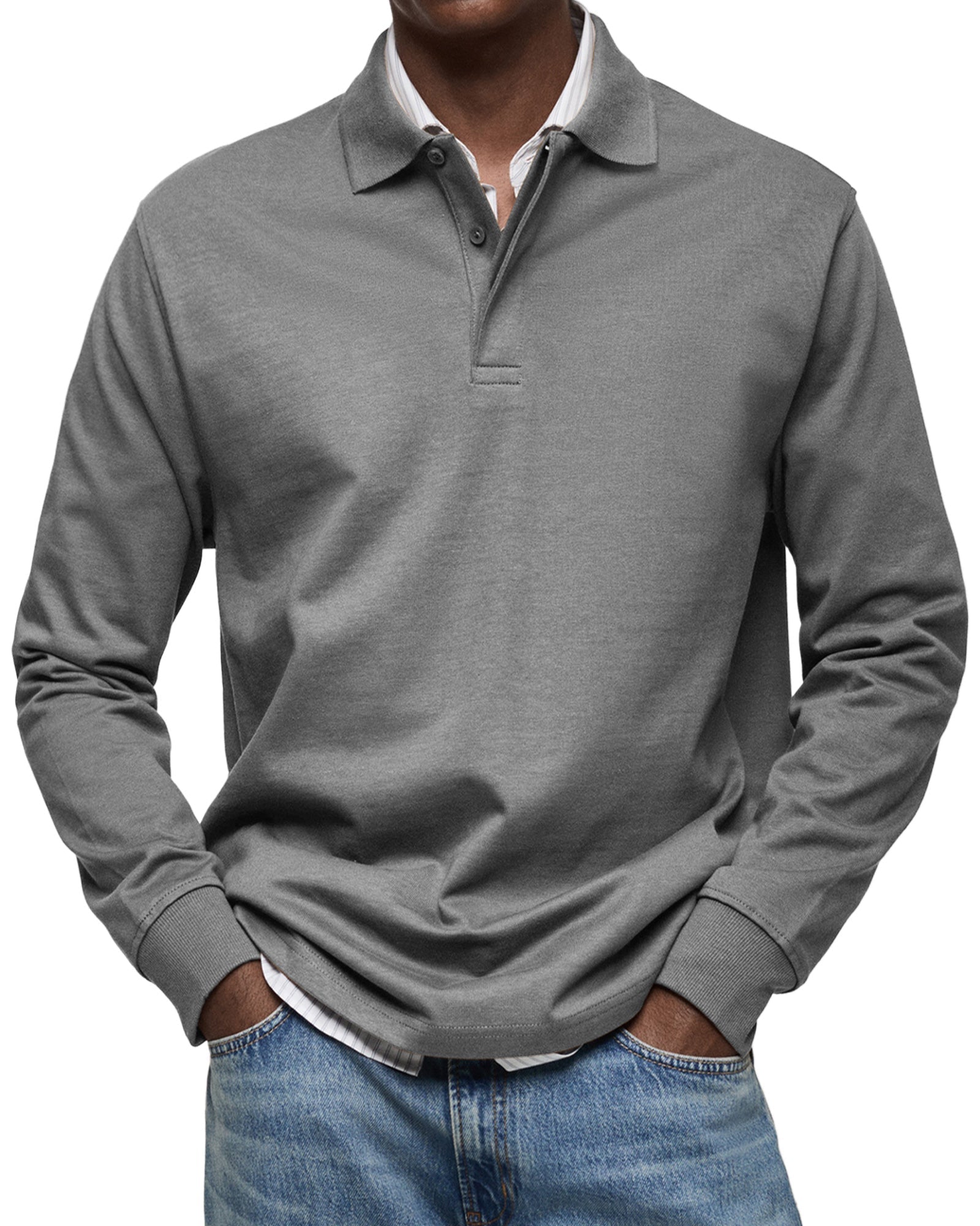 Javier – Long-Sleeve Polo Shirt