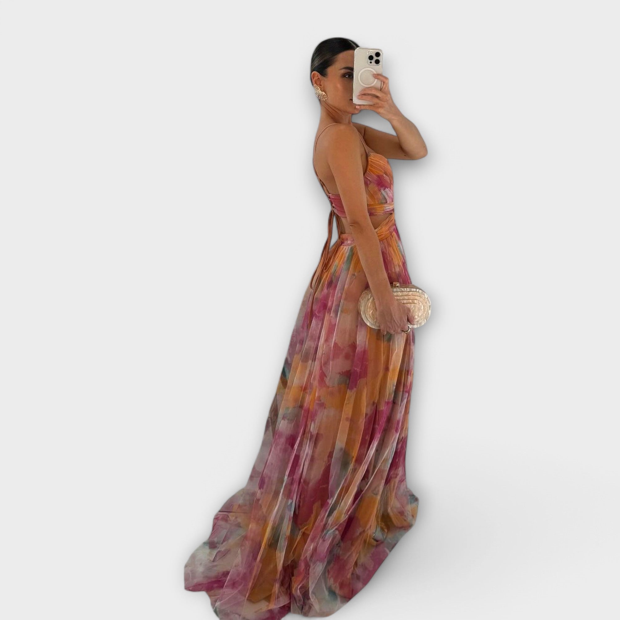 Alma – Abito Maxi Plissettato