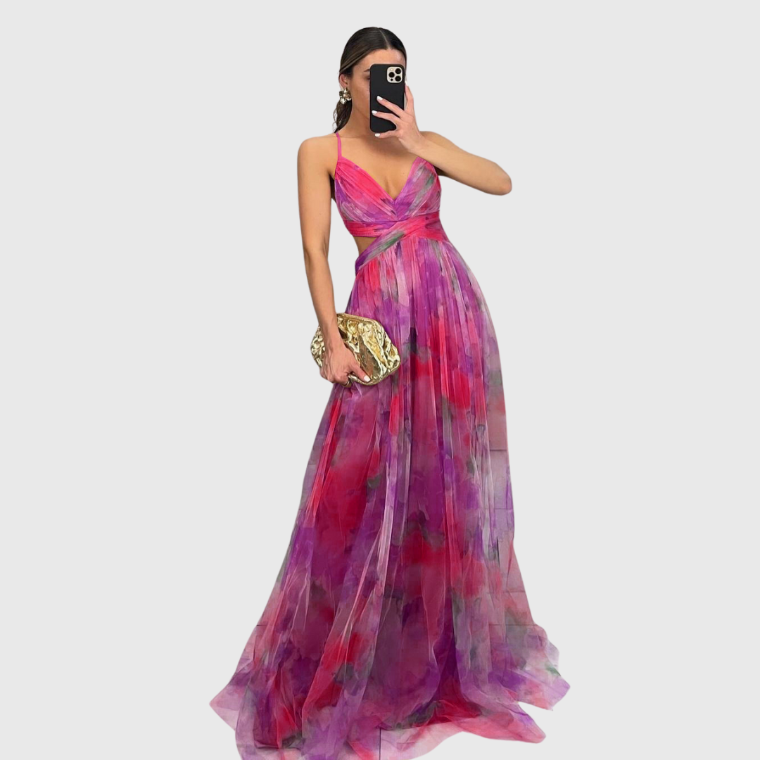 Alma – Abito Maxi Plissettato